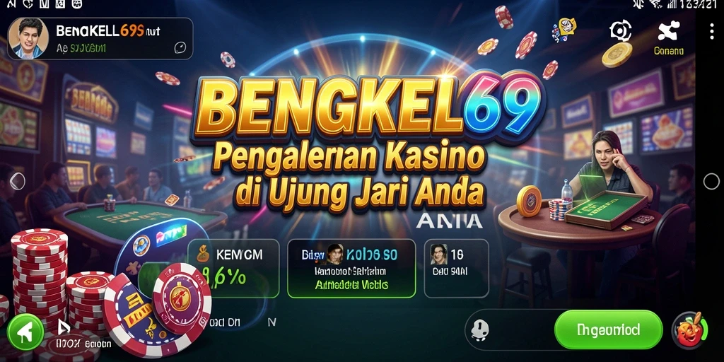 Tampilan gameplay seru dengan berbagai pilihan permainan Kasino di BENGKEL69.