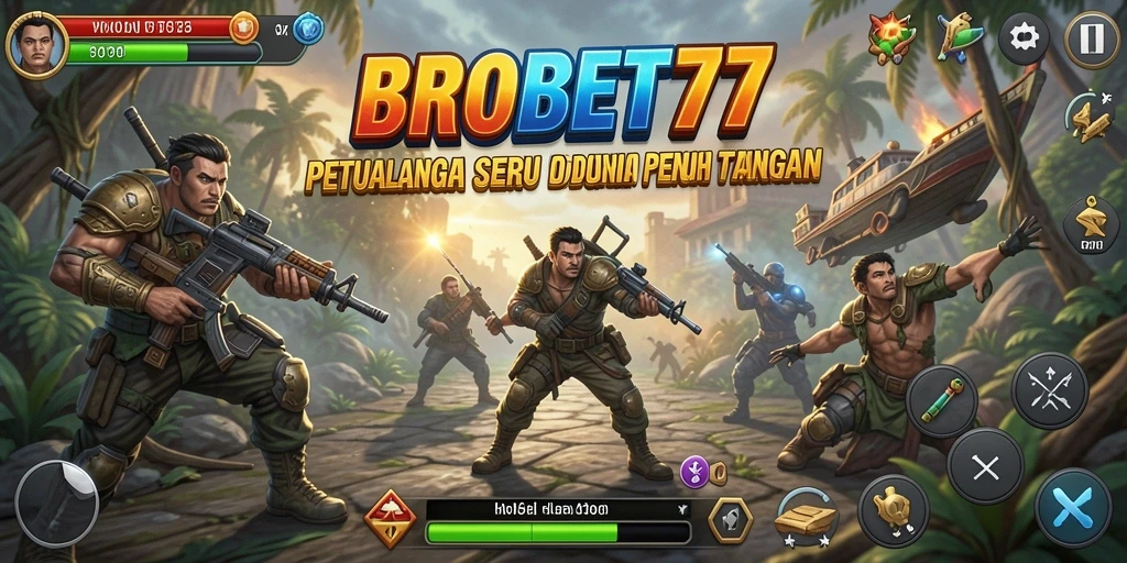 Tampak seru saat karakter menjelajahi dunia petualangan.