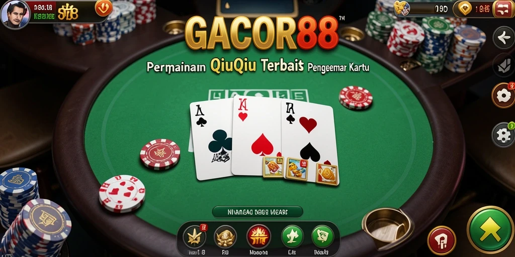 Tampilan menarik gameplay QiuQiu di GACOR88.