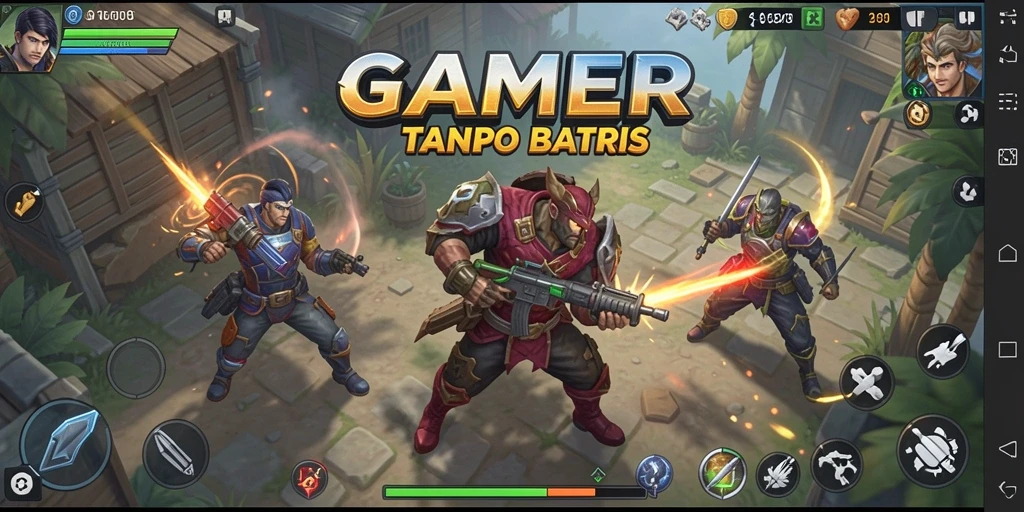 Tampilan gameplay GAMERP yang menegangkan dan seru.