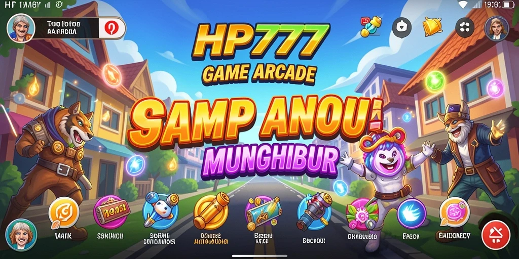 Tampilan gameplay HP777 dengan tantangan Arcade yang seru.