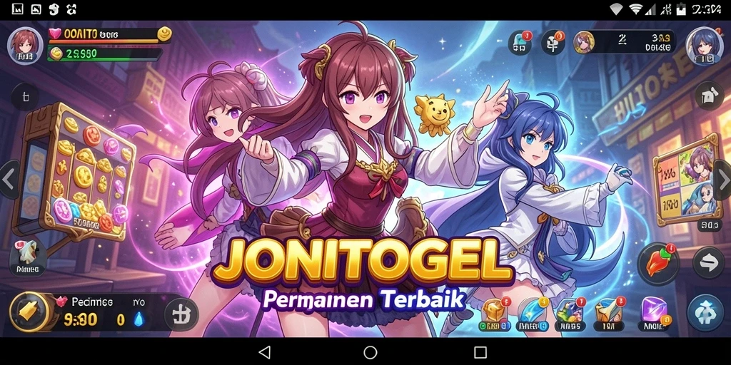 Tampilan gameplay menarik dari JONITOGEL yang penuh aksi Anime.