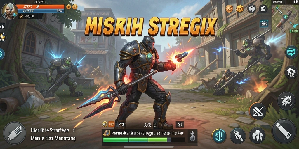 Screenshot dari gameplay JOS77 menampilkan pertempuran strategi yang intens.
