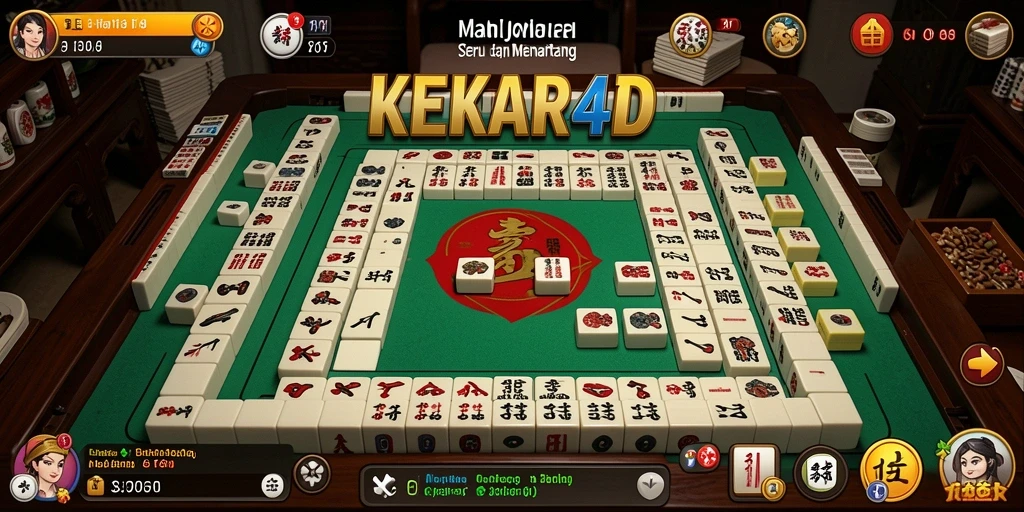 Gameplay seru Mahjong di KEKAR4D dengan grafis yang menarik.