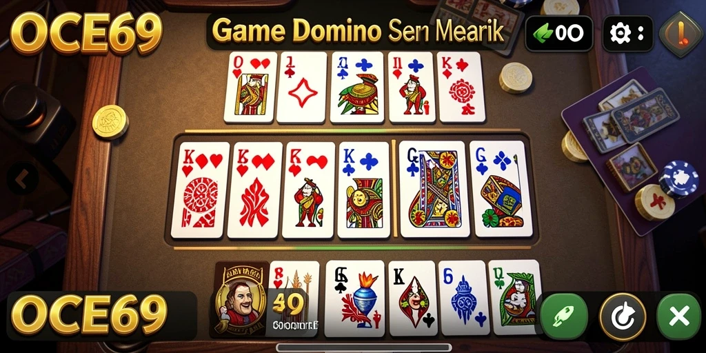 Gameplay seru OCE69 pada permainan Domino.