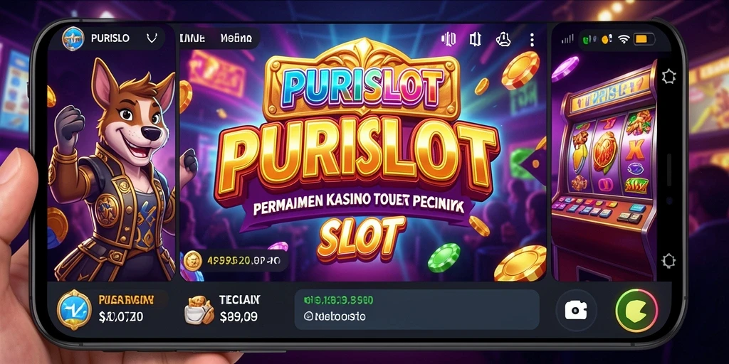 Screenshot utama PURISLOT menampilkan gameplay seru dan grafis memukau dari permainan slot Kasino.