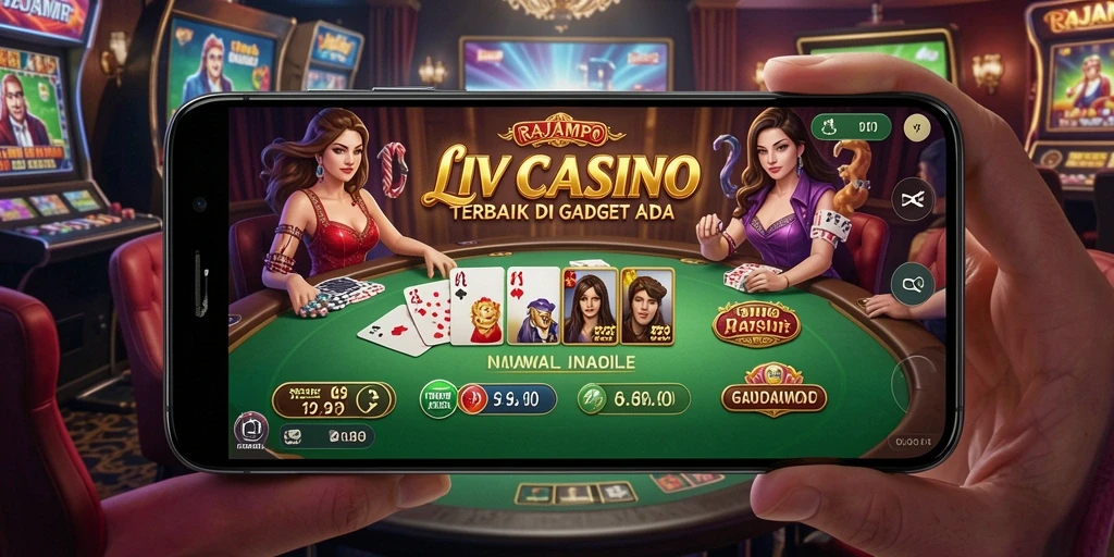 Tampilan gameplay RAJAMPO yang menarik dalam permainan Live Casino.
