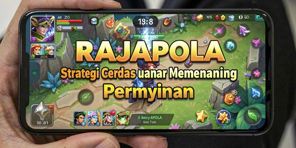 Screenshot menunjukkan momen intens dalam permainan strategi RAJAPOLA.