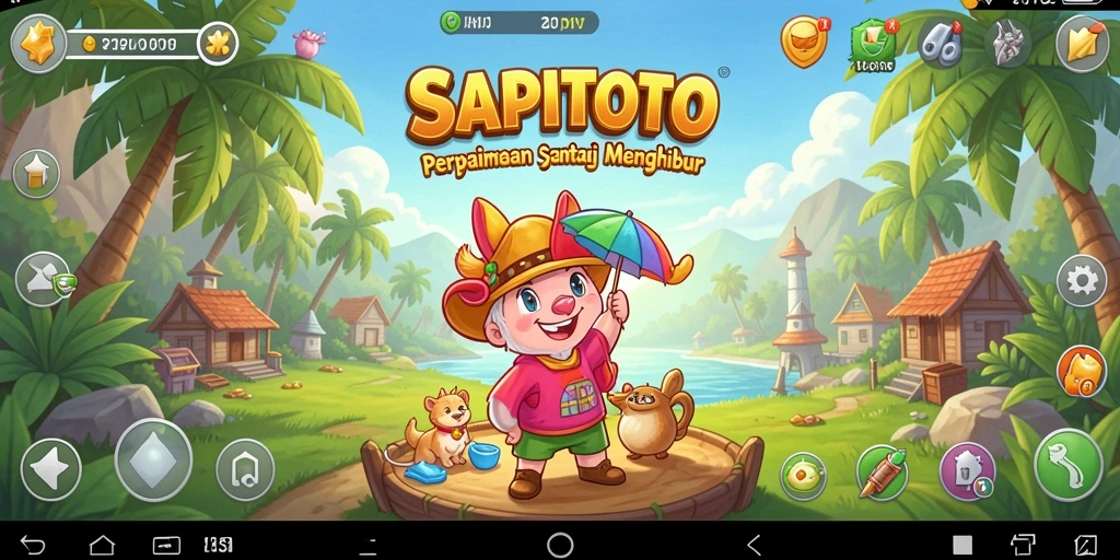 Tampilan gameplay SAPITOTO yang menarik dan penuh warna.