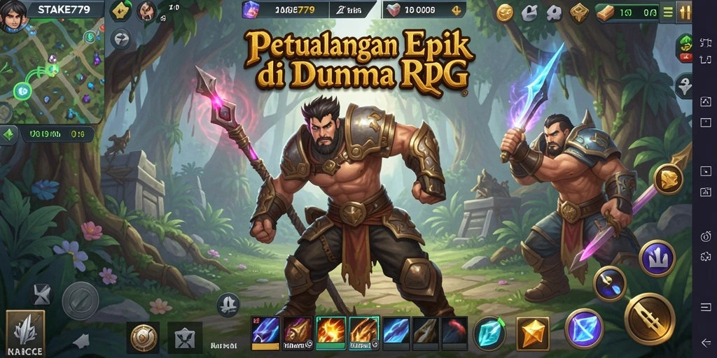 Tampilan awal gameplay STAKE779 yang menunjukkan aksi RPG yang mendebarkan.
