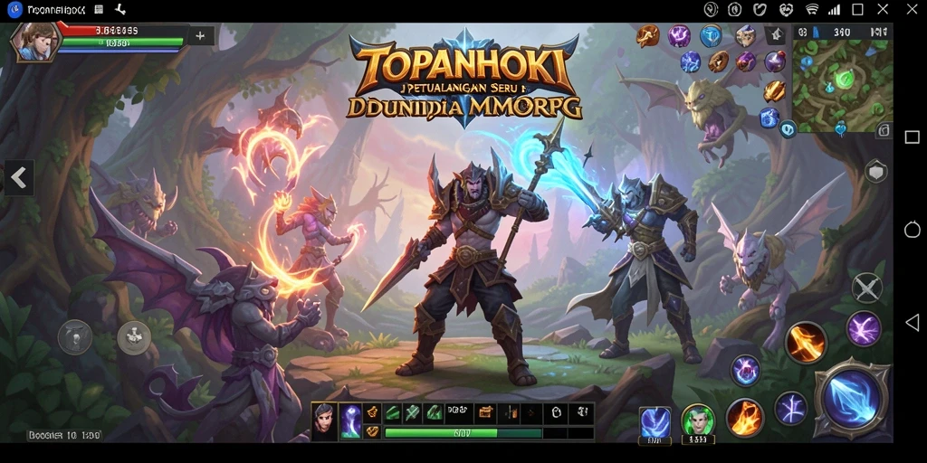 Tangkapan layar gameplay menarik dari TOPANHOKI dengan aksi seru MMORPG.