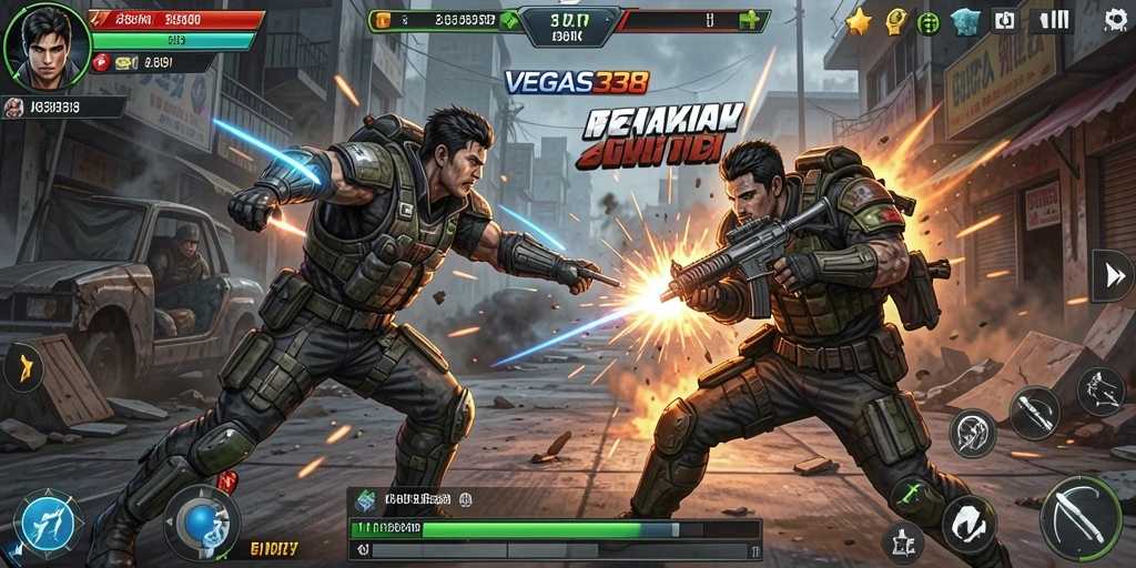 Tampilan gameplay action seru dan mendebarkan di VEGAS338.