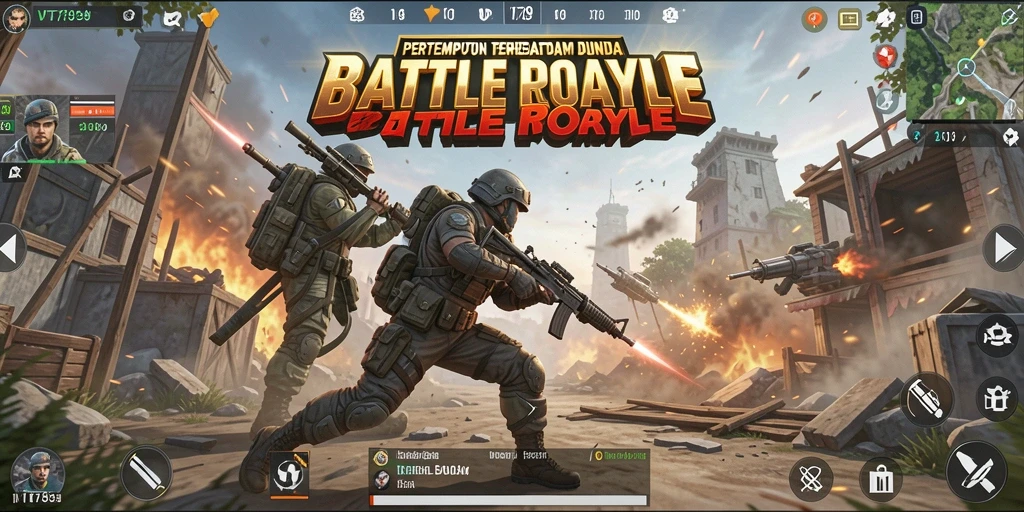 Gameplay Battle Royale yang mendebarkan di VT789.