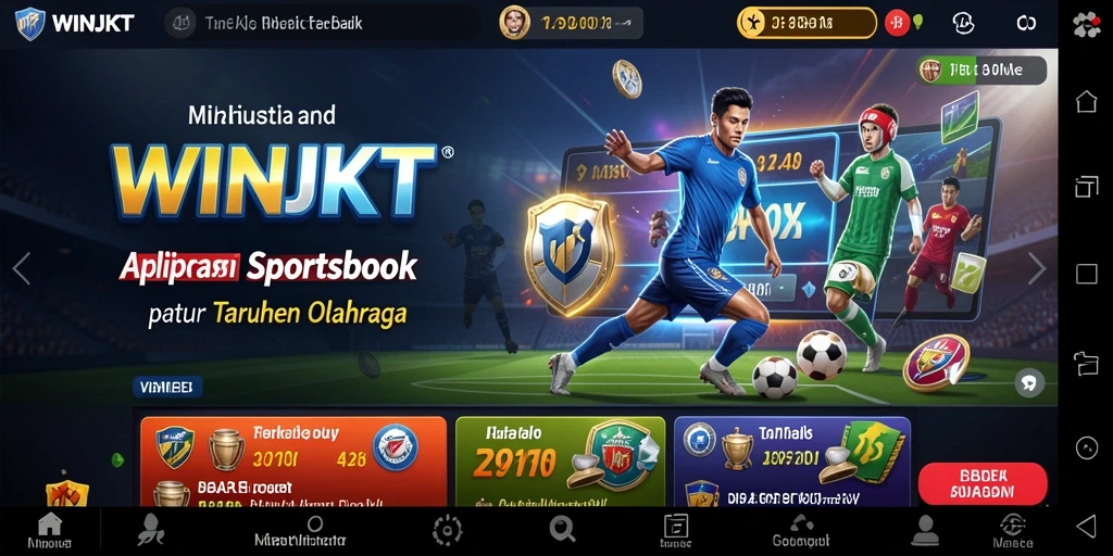 Tampilan gameplay taruhan olahraga di WINJKT yang menarik.